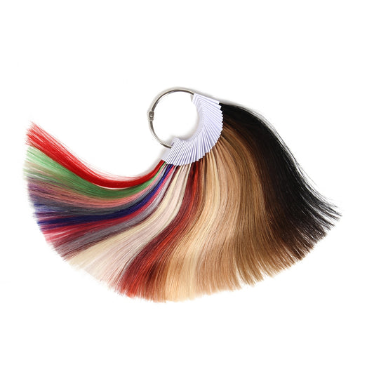 Colored hair rings, Remy Human Hair, 35 colours, 8 Inch