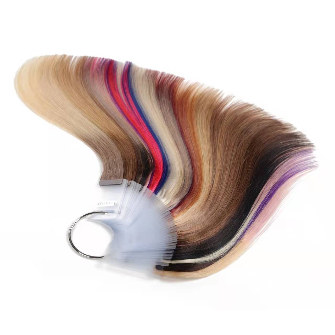 46 Colours human hair extensions rings, 100% human hair