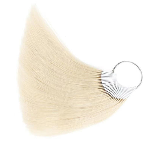 Natural human hair swatches for testing hair colour, 30 strands per pack, 8 Inch