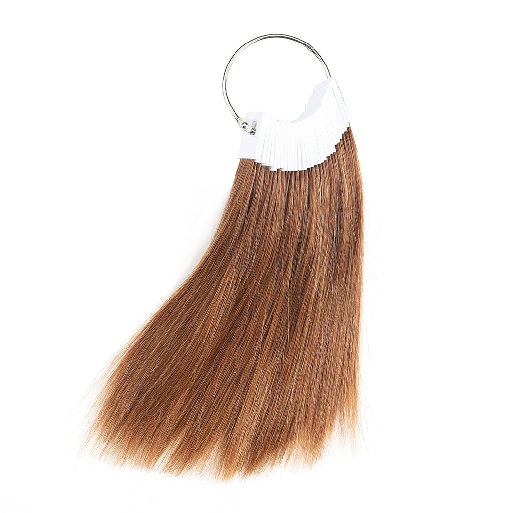 Natural human hair swatches for testing hair colour, 30 strands per pack, 8 Inch